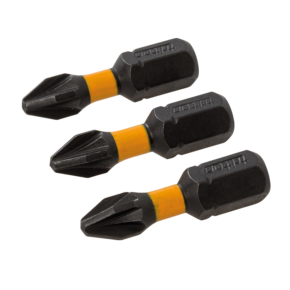 Triton Pozi Screwdriver Impact Bit 3pk PZ2 25mm