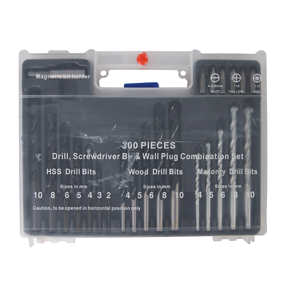 Task Drill Bits & Wall Plug Set 300pce 300pce