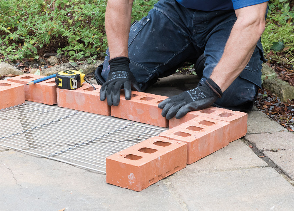 Silverline Black Palm Gloves M 8