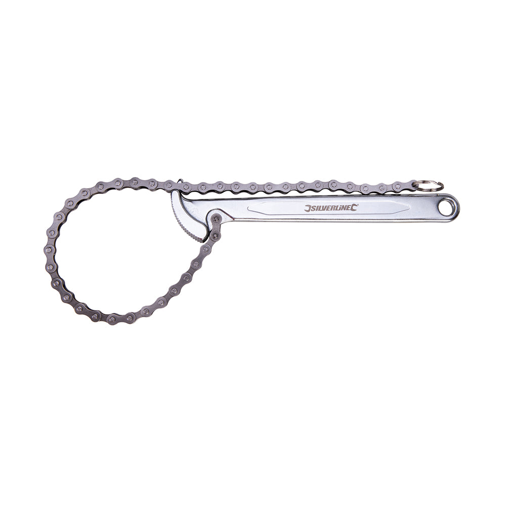 Silverline Oil Filter Chain Wrench 150mm