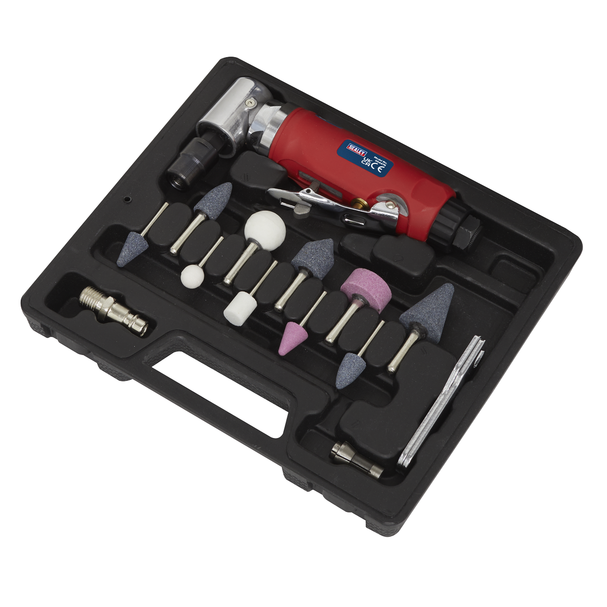 Sealey 15pc 90° Angle Air Die Grinder Kit GSA675