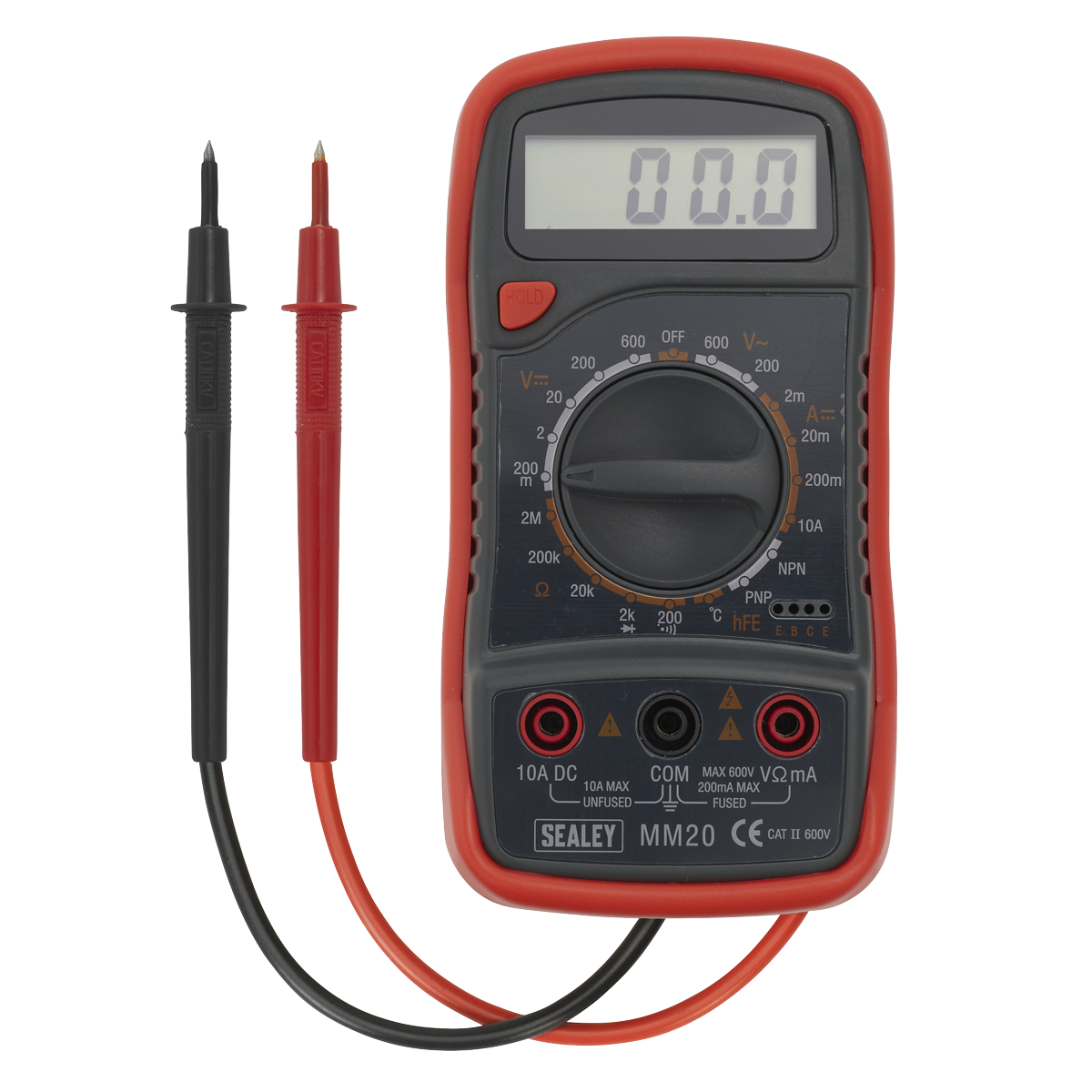 Sealey 8-Function Digital Multimeter with Thermocouple MM20