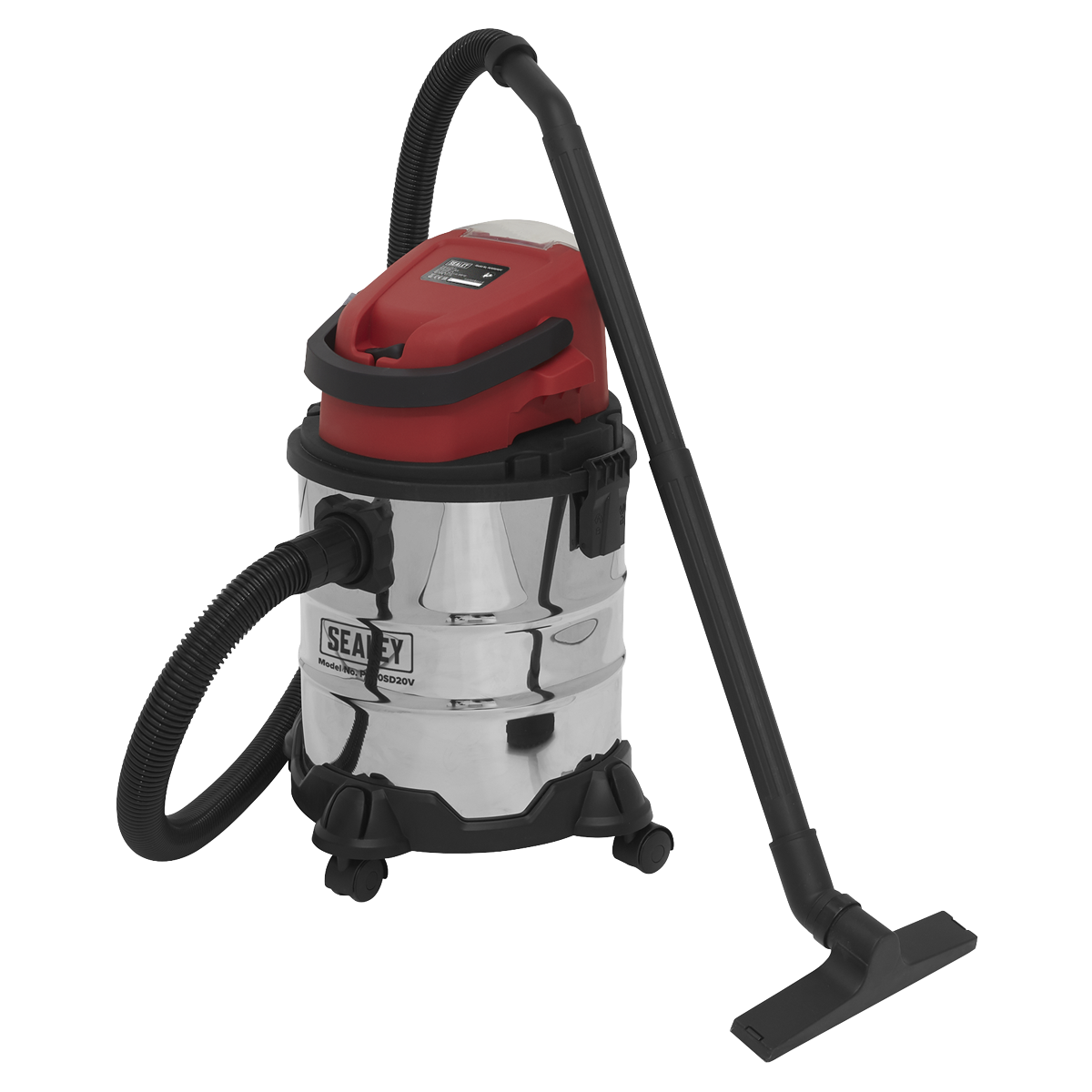 Sealey 20V SV20 Series 20L Rechargeable Wet & Dry Vacuum Cleaner - Body Only PC20SD20V
