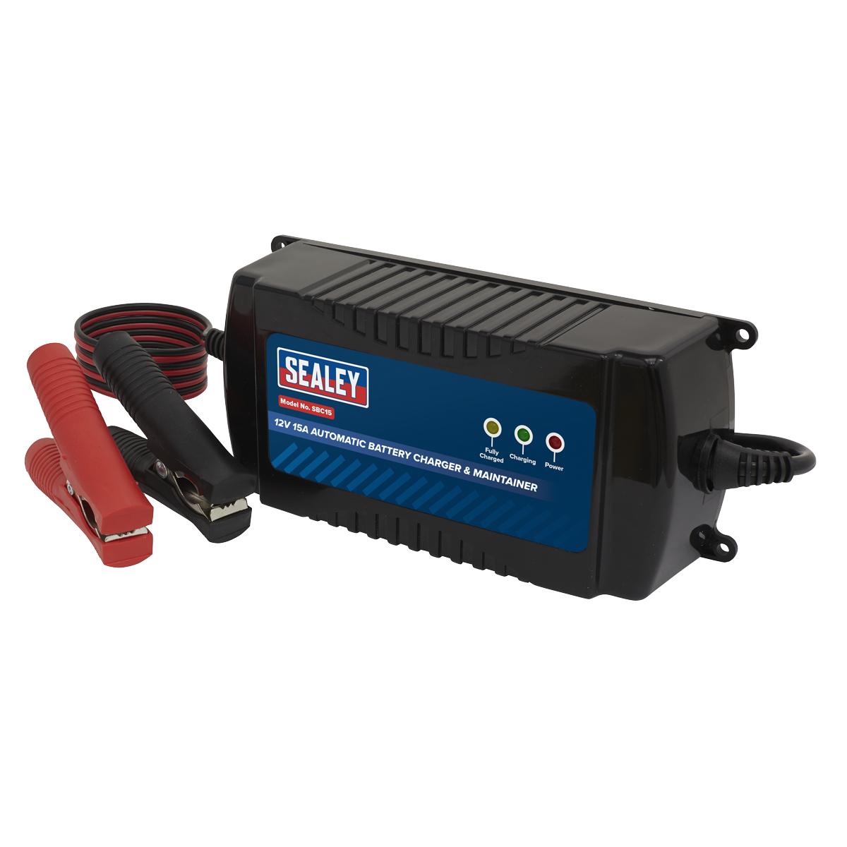 Sealey 12V 15A Automatic Battery Charger & Maintainer SBC15