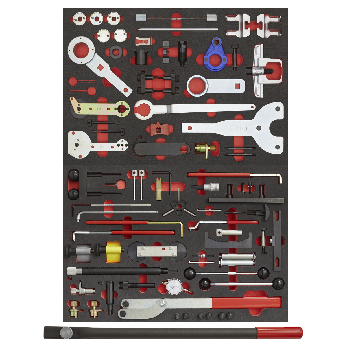 Sealey 59pc Diesel & Petrol Master Timing Tool Kit VAG - Belt/Chain Drive VS5100MK