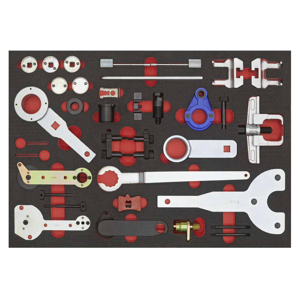 Sealey 59pc Diesel & Petrol Master Timing Tool Kit VAG - Belt/Chain Drive VS5100MK