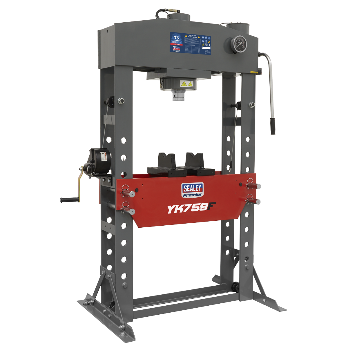 Sealey 75tonne Floor Type Hydraulic Press YK759F