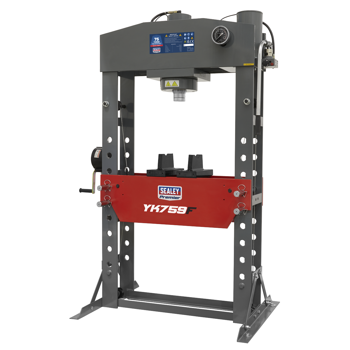 Sealey 75tonne Floor Type Hydraulic Press YK759F