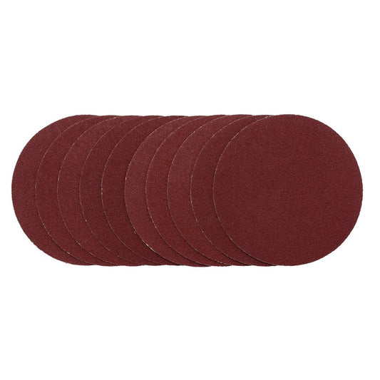 Draper Sanding Discs, 125mm, Hook & Loop, 80G (Pack of 10) DRA-02694