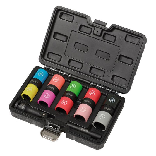 Draper Double Ended Wheel Lug Nut Socket Set, 1/2" Sq. Dr. (7 Piece) DRA-02744