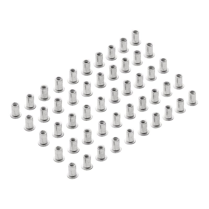 Draper Zinc Plated Threaded Insert Rivet Nuts, M4 x 0.7mm (Pack of 50) DRA-04051