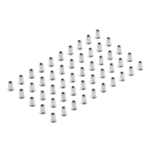 Draper Zinc Plated Threaded Insert Rivet Nuts, M5 x 0.8mm (Pack of 50) DRA-04052