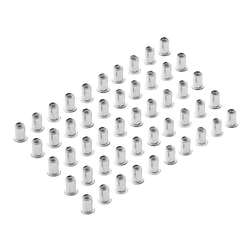 Draper Zinc Plated Threaded Insert Rivet Nuts, M6 x 1.0mm (Pack of 50) DRA-04053