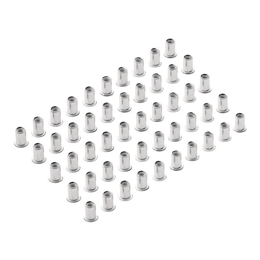 Draper Zinc Plated Threaded Insert Rivet Nuts, M6 x 1.0mm (Pack of 50) DRA-04053