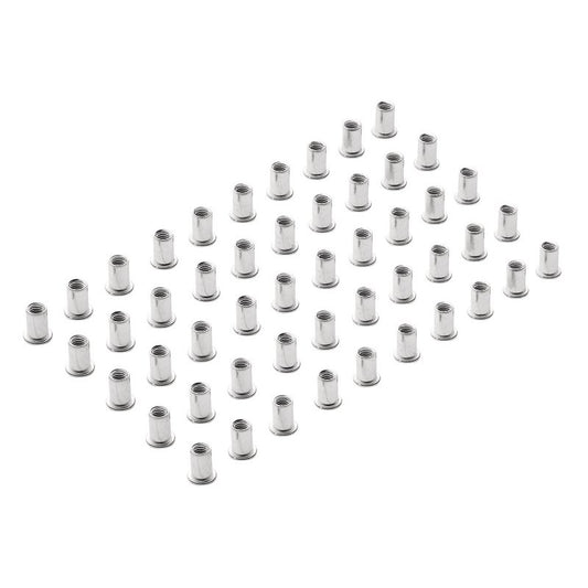 Draper Zinc Plated Threaded Insert Rivet Nuts, M8 x 1.25mm (Pack of 50) DRA-04054