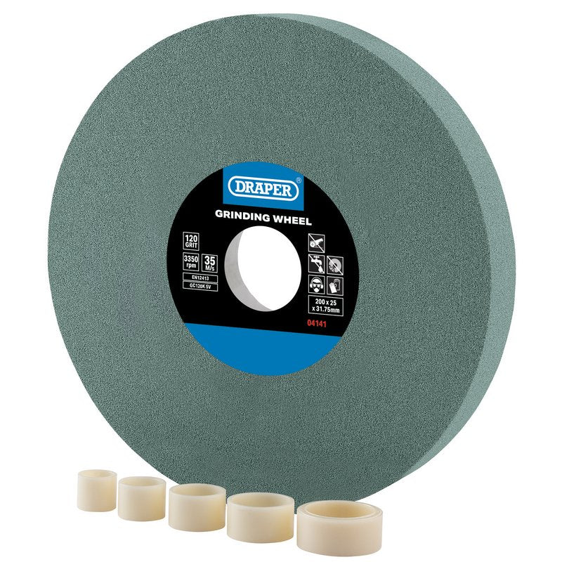 Draper Silicon Carbide Bench Grinding Wheel, 200 x 25mm, 120G DRA-04141