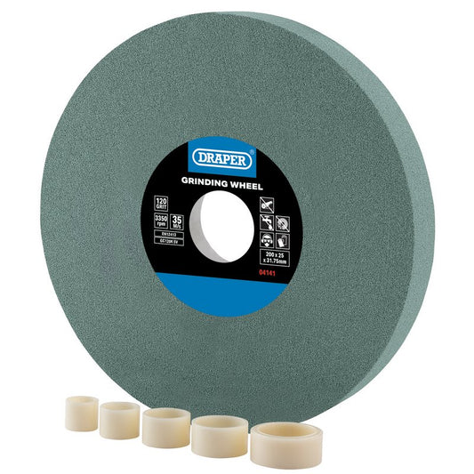 Draper Silicon Carbide Bench Grinding Wheel, 200 x 25mm, 120G DRA-04141