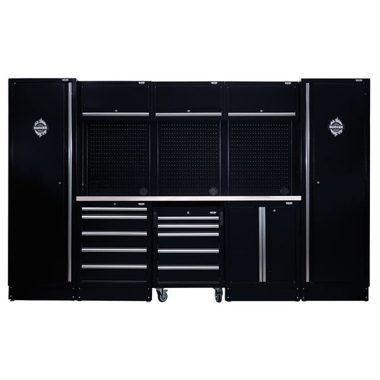 Draper BUNKER 16 Piece Modular Storage Combo with Stainless Steel Worktop, 3240mm DRA-04402