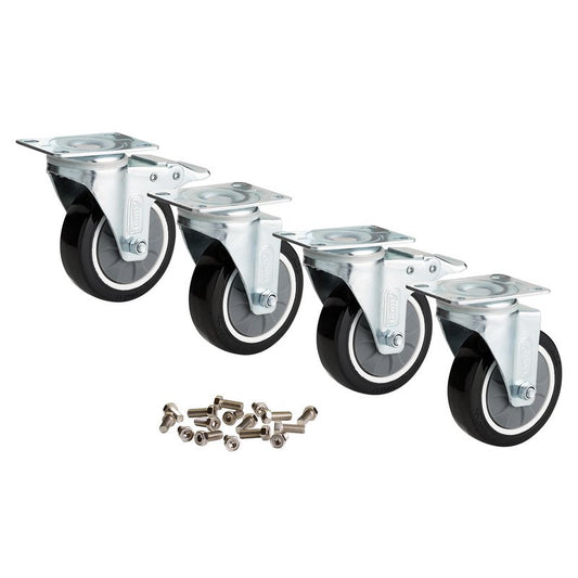 Draper BUNKER 4 Piece Castor Wheel Set DRA-04531