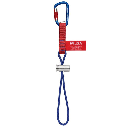 KNIPEX 00 50 13 T BK Adapter Straps with Fixated Carabiner, 186mm DRA-04766