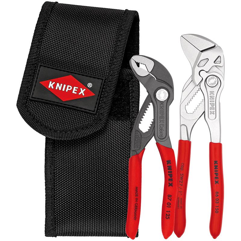 KNIPEX 00 20 72 V01 Mini Pliers Set In Belt Tool Pouch DRA-06076