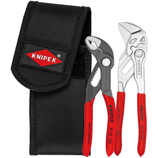 KNIPEX 00 20 72 V01 Mini Pliers Set In Belt Tool Pouch DRA-06076