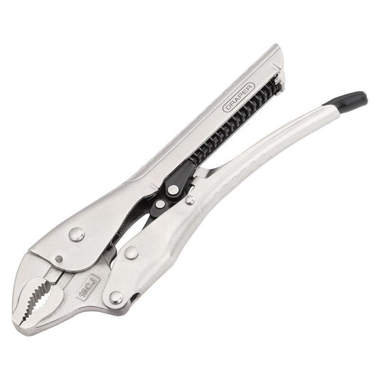 Draper Curved Jaw Auto Locking Pliers, 250mm DRA-07102