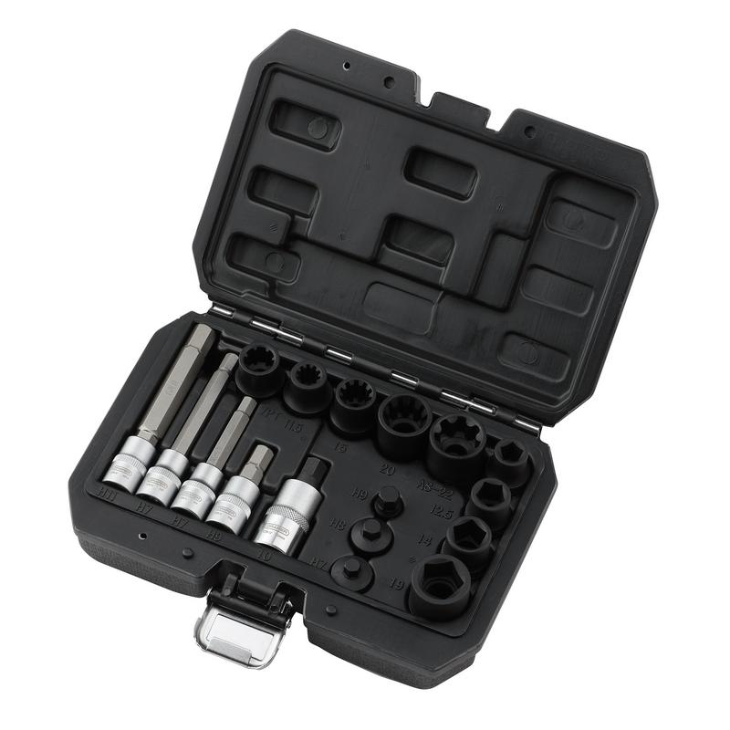 Draper Brake Caliper Socket and Bit Set (17 Piece) DRA-07114