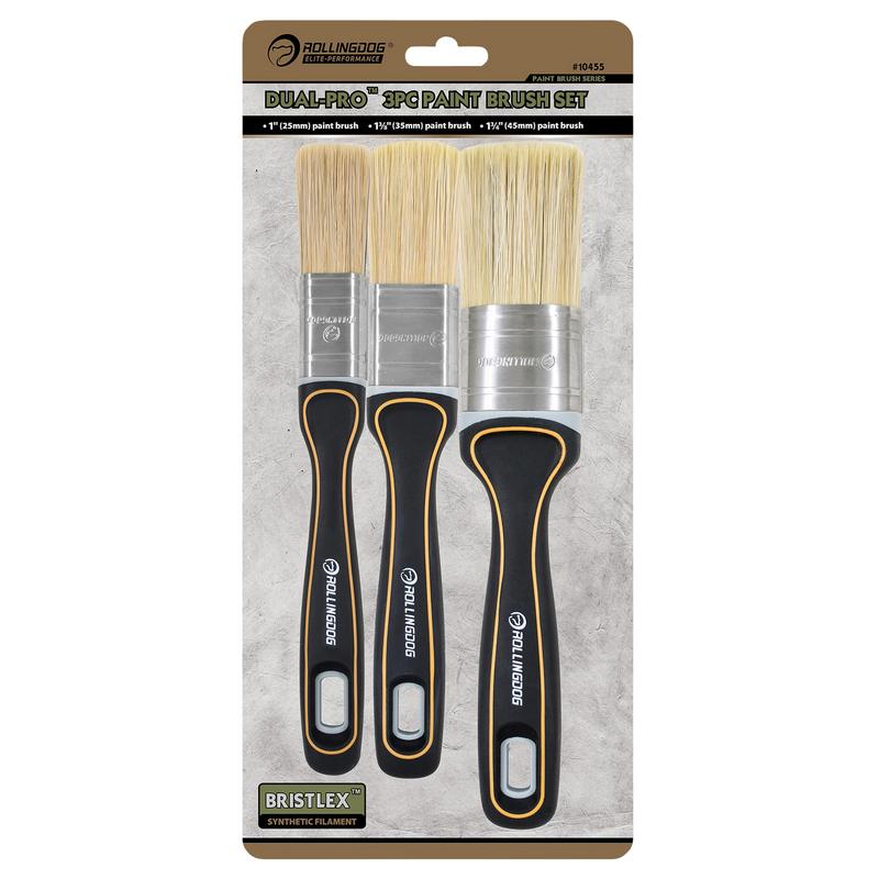 Draper ROLLINGDOG DUAL-PRO&#8482; DP1000 Paint Brush Set (3 Piece) DRA-08142