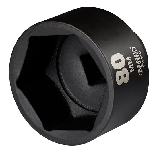 Draper HI-TORQ Impact Socket, 1" Sq. Dr. 80mm DRA-08505