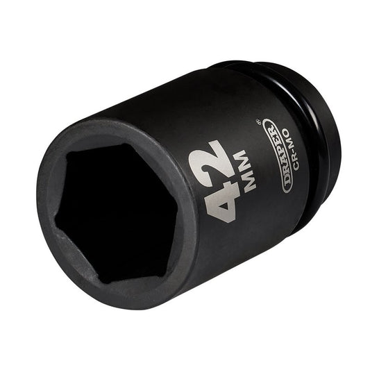 Draper HI-TORQ Deep Impact Socket, 1" Sq. Dr., 42mm DRA-08513