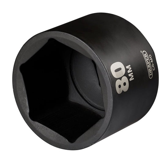 Draper HI-TORQ Deep Impact Socket, 1" Sq. Dr., 80mm DRA-08525