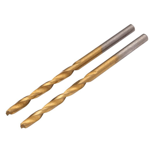 Draper HSS Titanium Nitride Coated Drill Bit, 3.5mm x 70mm (Pack of 2) DRA-08864