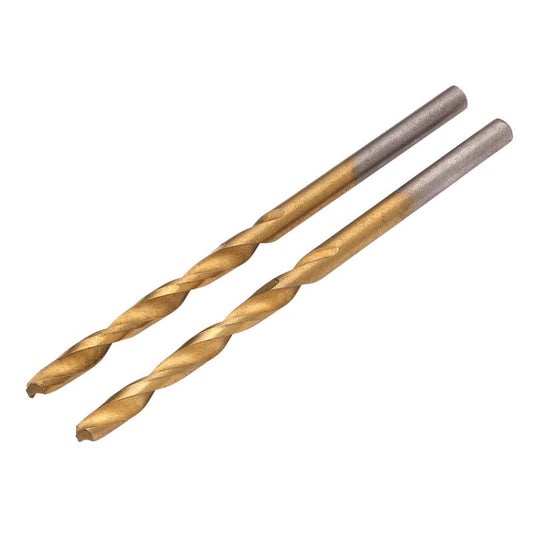 Draper HSS Titanium Nitride Coated Drill Bit, 4.5mm x 80mm (Pack of 2) DRA-08866