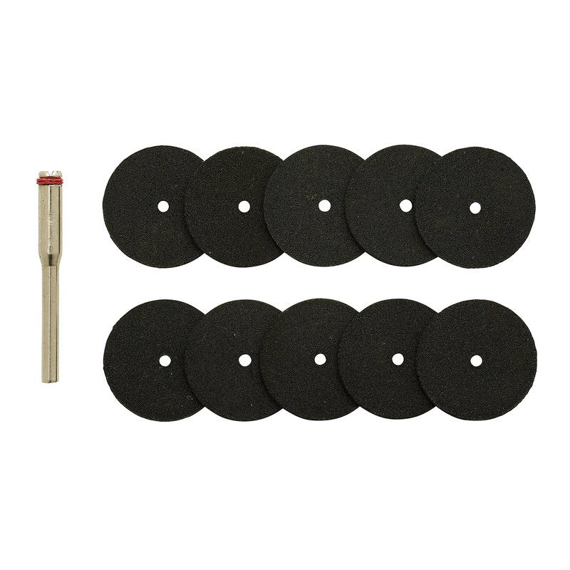 Draper Cutting Wheels and Holder for D20 Engraver/Grinder (10 Piece) DRA-08957