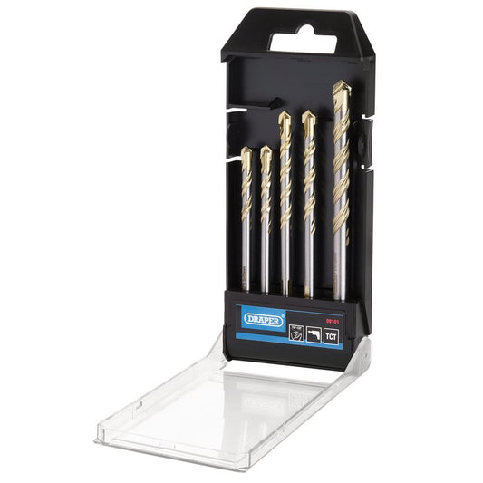 Draper Multi Construction TCT Drill Bit Set (5 Piece) DRA-09101