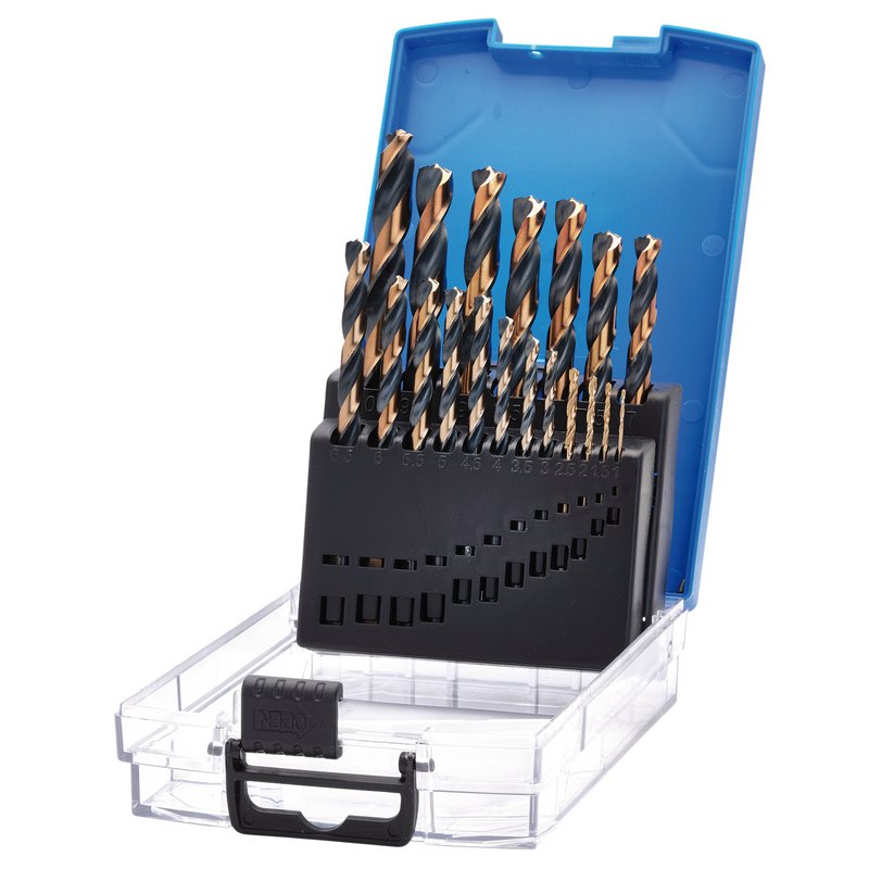 Draper HSS Turbo Titanium Drill Bit Set (19 Piece) DRA-09104