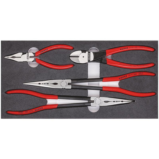 KNIPEX 00 20 01 V16 Set Of Pliers In a Foam Tray, 4 Parts DRA-09240