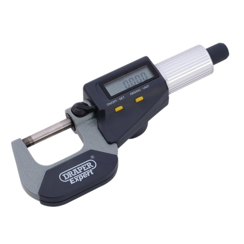 Draper Expert Digital External Micrometer, 0-25mm DRA-10958