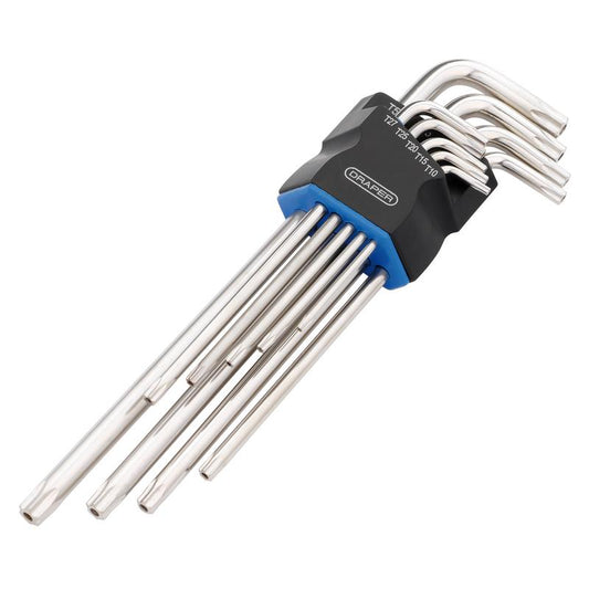 Draper TX-STAR Extra Long Arm Security Key Set (9 Piece) DRA-12813