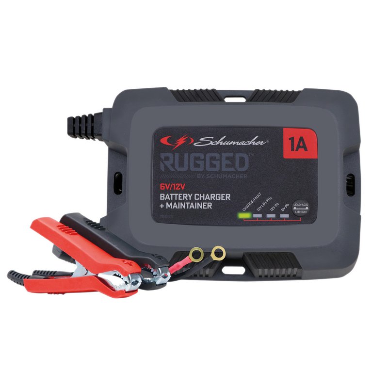 Schumacher SPX457 Rugged 6/12V Battery Charger and Maintainer, 1A DRA-12881