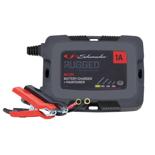 Schumacher SPX457 Rugged 6/12V Battery Charger and Maintainer, 1A DRA-12881