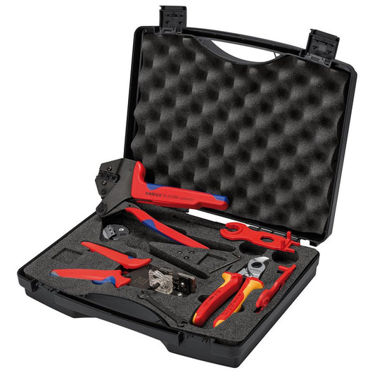 KNIPEX 97 91 04 V02 Tool Case for Solar Cable Connectors MC4, 10mm Capacity, 7 Parts DRA-13169