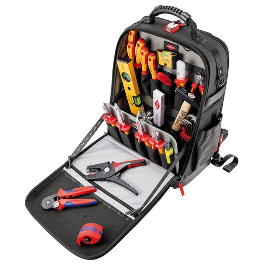 KNIPEX 00 21 50 E Tool Backpack Modular X18 Electric, 22 parts, 530mm DRA-13175