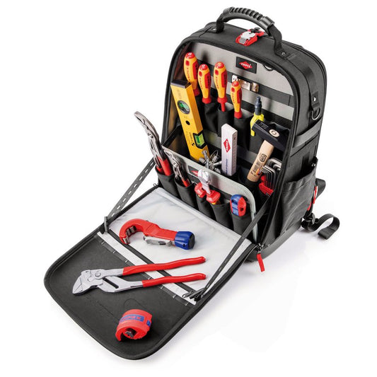 KNIPEX 00 21 50 S Tool Backpack Modular X18 Plumbing, 17 Parts, 530mm DRA-13176