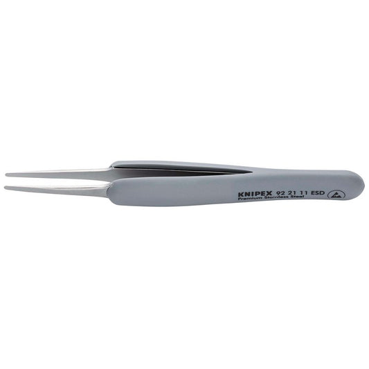 KNIPEX 92 21 11 ESD Precision Tweezers with rubber handles ESD, 123mm DRA-13195