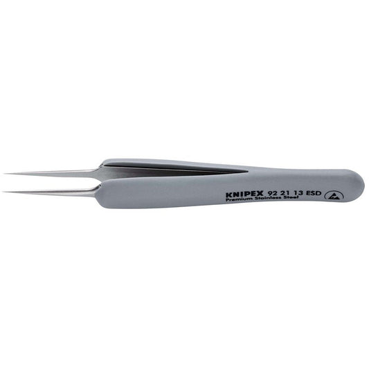 KNIPEX 92 21 13 ESD Precision Tweezers with rubber handles ESD, 112mm DRA-13197
