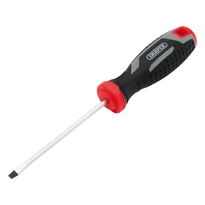 Draper Slotted Soft Grip Screwdriver, SL4 x 100mm DRA-13386