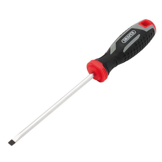 Draper Slotted Parallel Soft Grip Screwdriver, SL5.5 x 125mm DRA-13389
