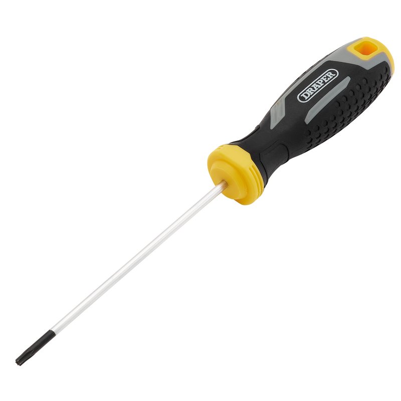 Draper TX-STAR Tamperproof Soft Grip Screwdriver, T10H x 100mm DRA-13407